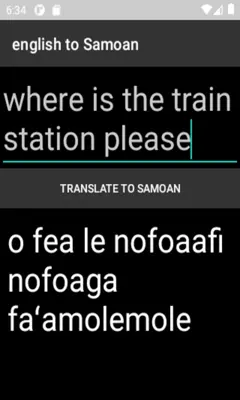 english to Samoan translator android App screenshot 0