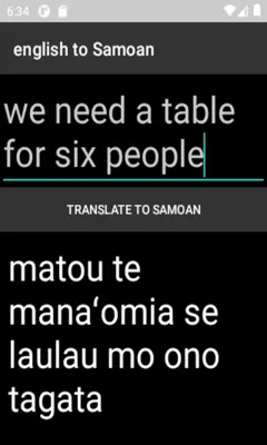 english to Samoan translator android App screenshot 1